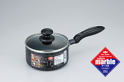 カロリースリム・マーブル片手鍋16cm/MR-3239
