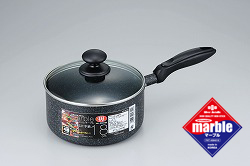 カロリースリム・マーブル片手鍋18cm／MR-3240