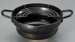 鉄段付き天ぷら鍋24cm／EM-8132