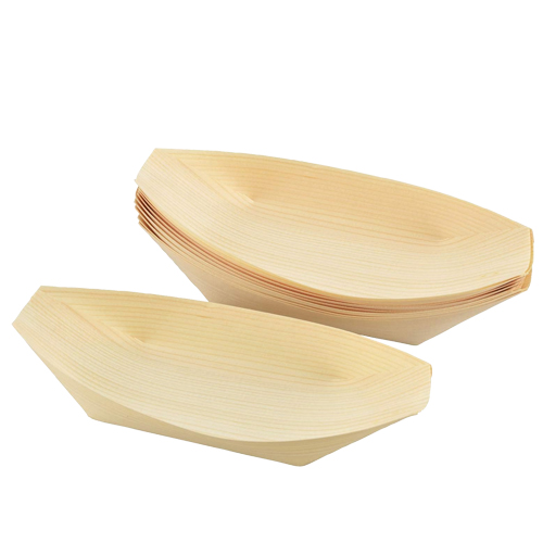 元祖やきやき 木製たこ焼盛り皿(10枚入)