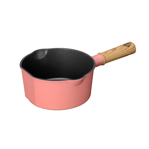 ココミッケ IH対応スタンドパン16cm コーラルピンク