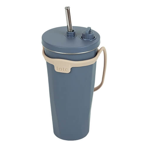 トート ストロー付2wayタンブラー470ml(ネイビー)