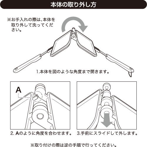 本体を取り外す事は出来ますか？