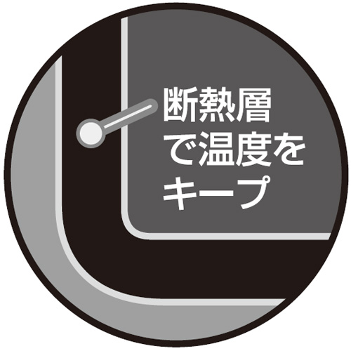 断熱層で温度をキープ