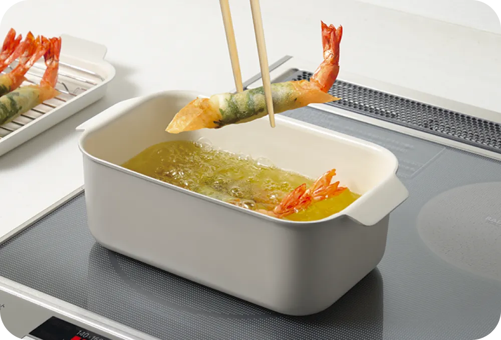 少ない油でOK！約25%削減