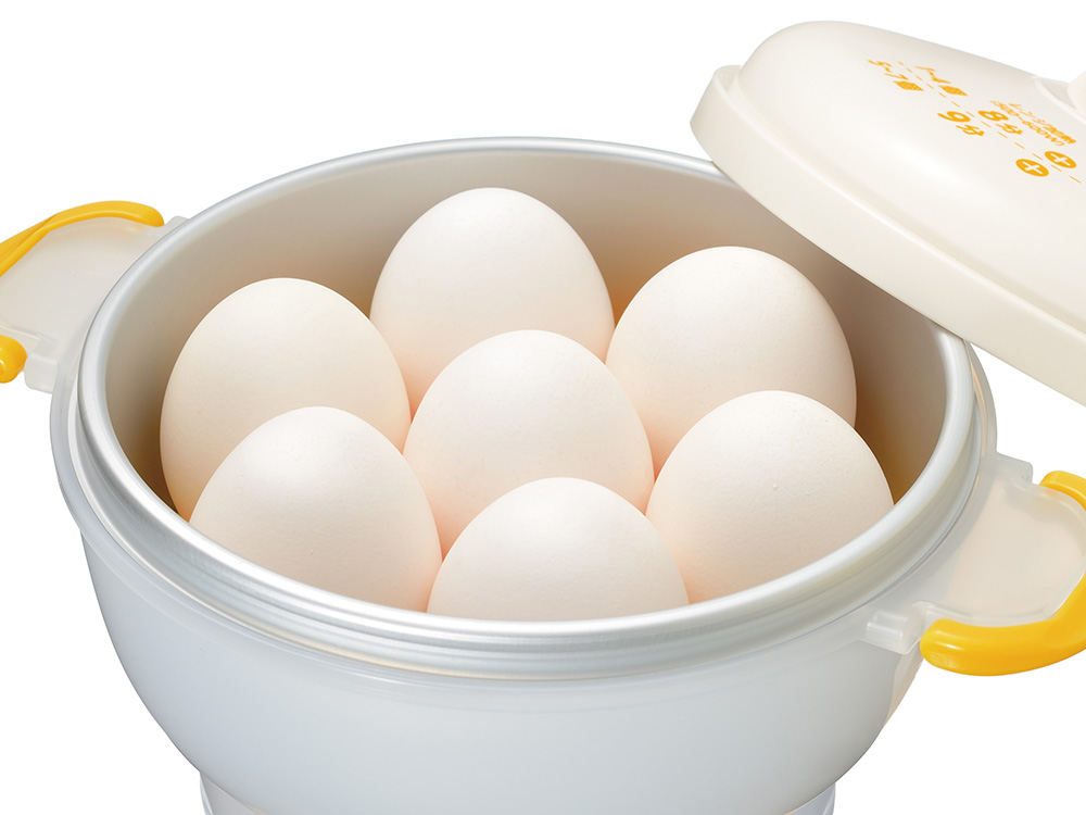 「レンジでゆでたまご」を使えば電子レンジでゆで卵が簡単に作れます。