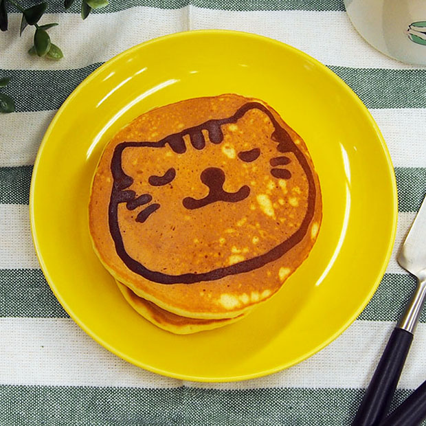 お絵描きネコパンケーキ