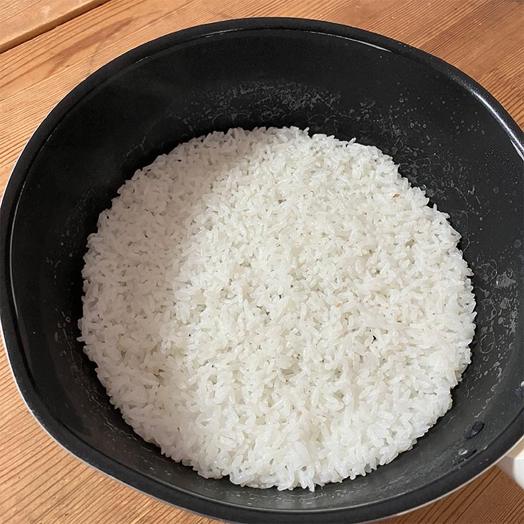 24cm深型フライパンで1合を炊飯