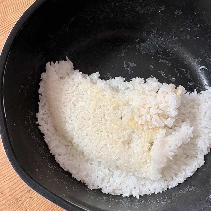 24cm深型フライパンで1合を炊飯