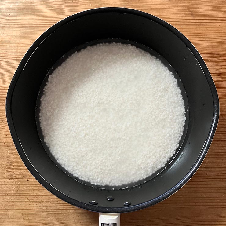 24cm深型フライパンで2合を炊飯