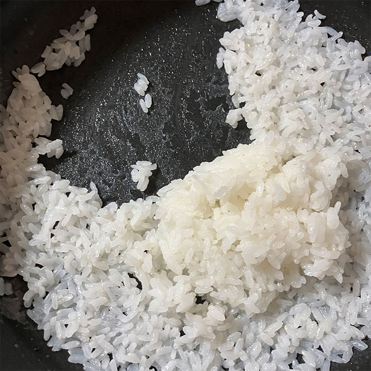 フライパン26cmで0.5合を炊飯