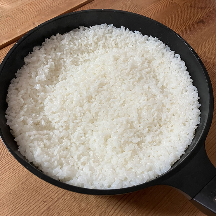 26cm深型フライパンで4合を炊飯