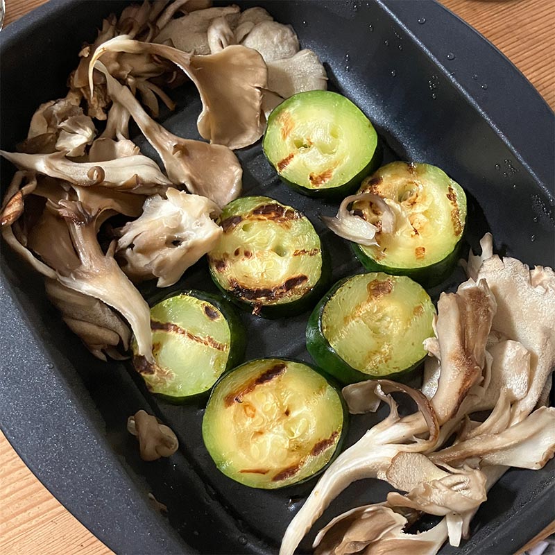 レンジパンで焼いた夏野菜