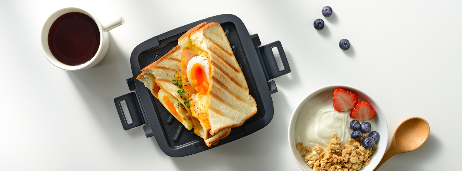 まるでオーブントースターやフライパンを使ったような焼き目をつけることができます