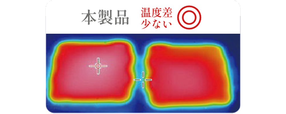 パリージュは温度差が少ない