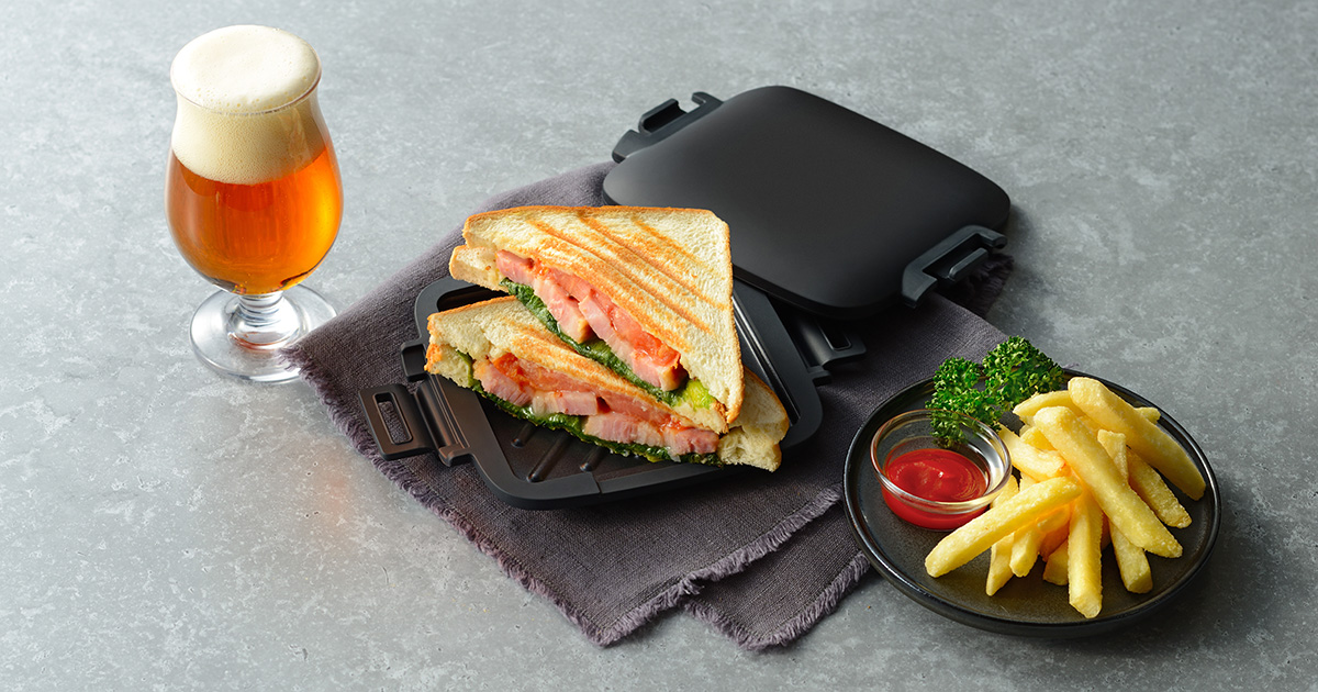 レンジでホットサンドを手軽に楽しめる未来型サンドメーカーが新登場