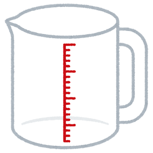 2人分に必要な水は500ml