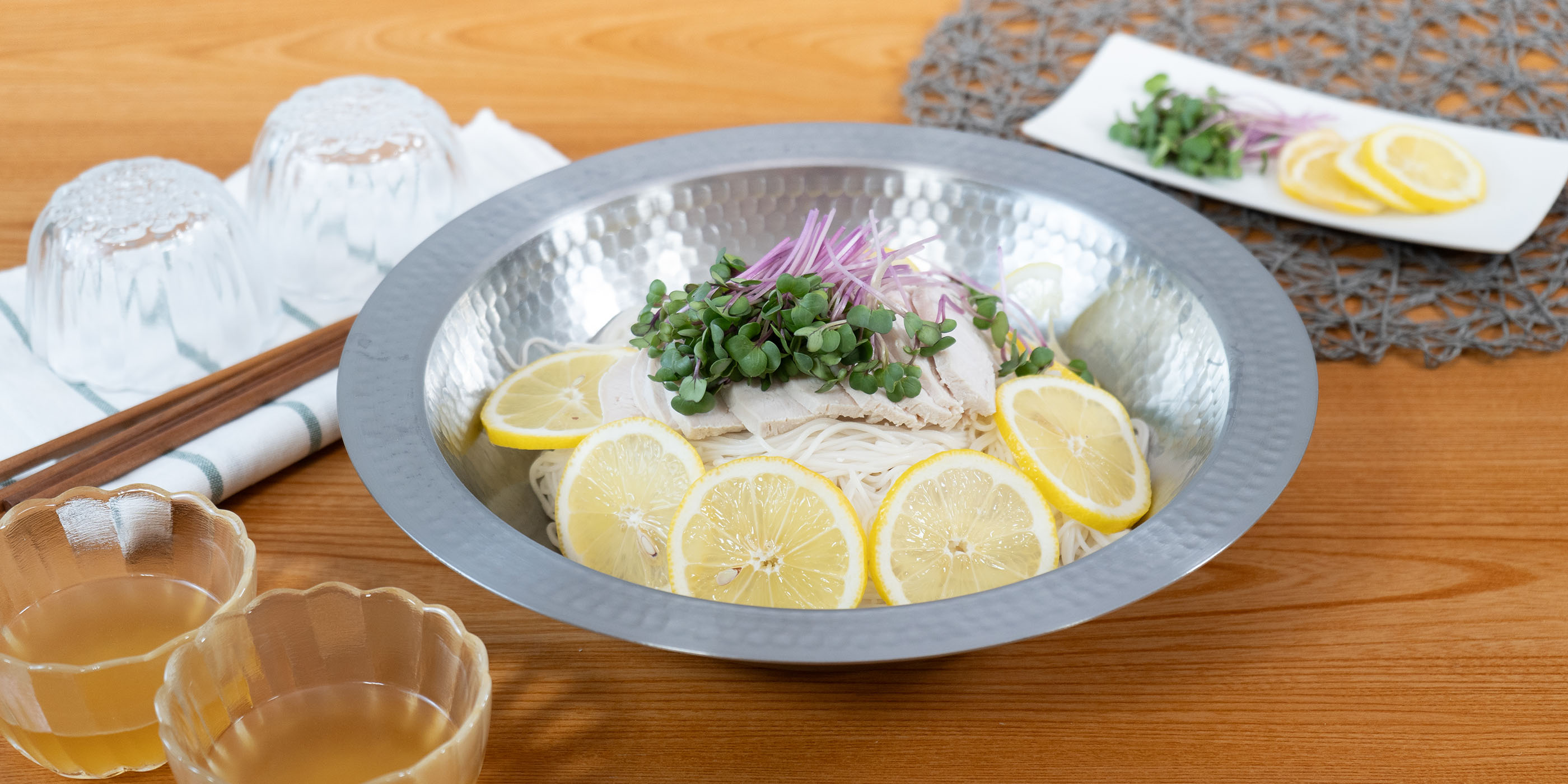 爽やか🍋鶏レモンそうめん