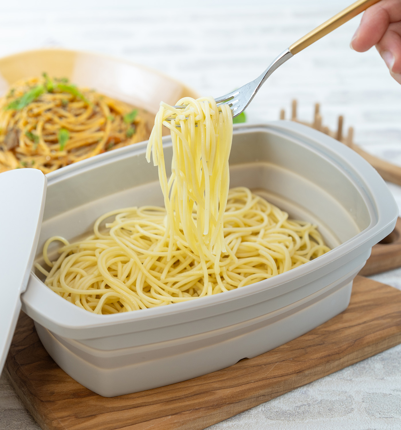 シリコンスチーマーで作るパスタ【シリコンスチーマーレシピ】 | 和平