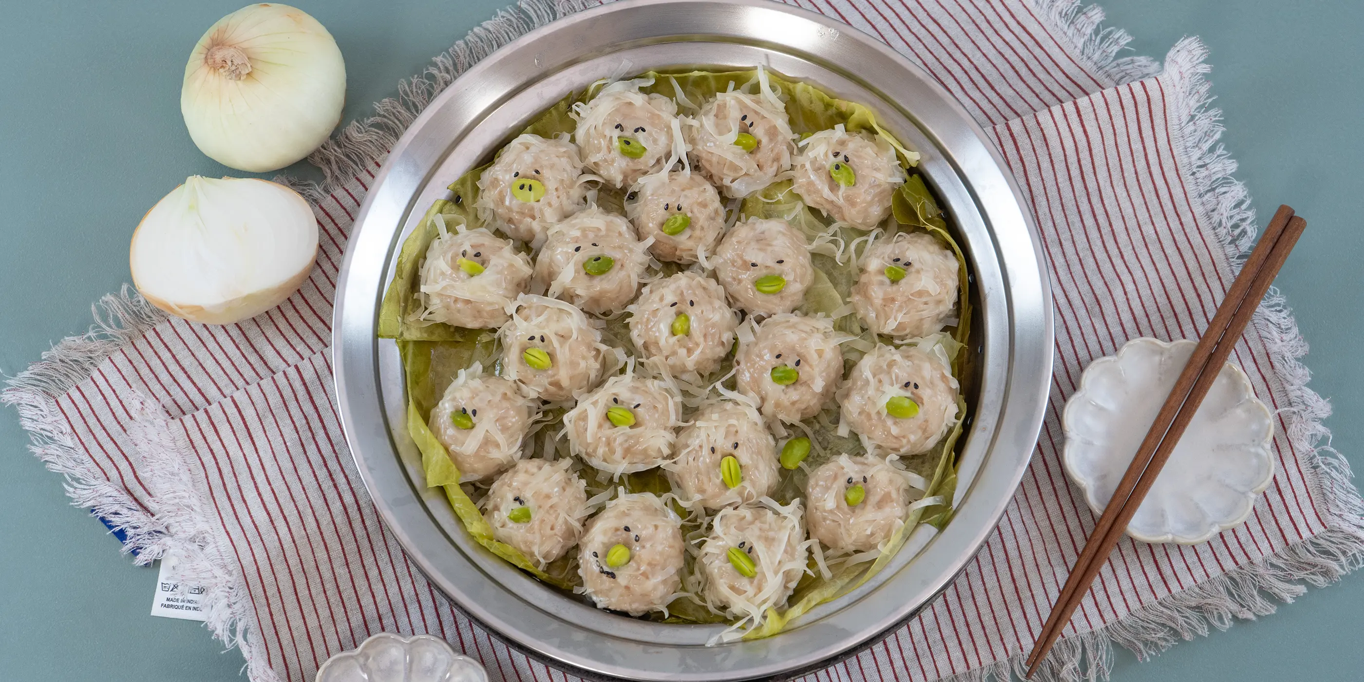 ふわもち食感♡新玉ねぎの蒸ししゅうまい