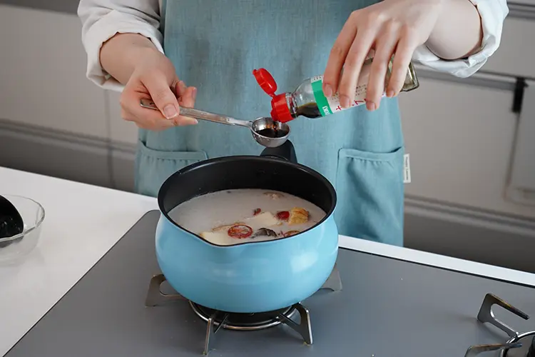 【B】を加え味を整える