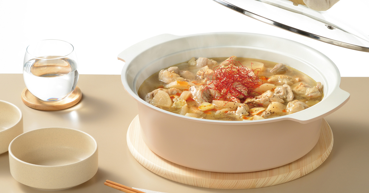 大根1本消費！鶏肉のにんにく旨鍋