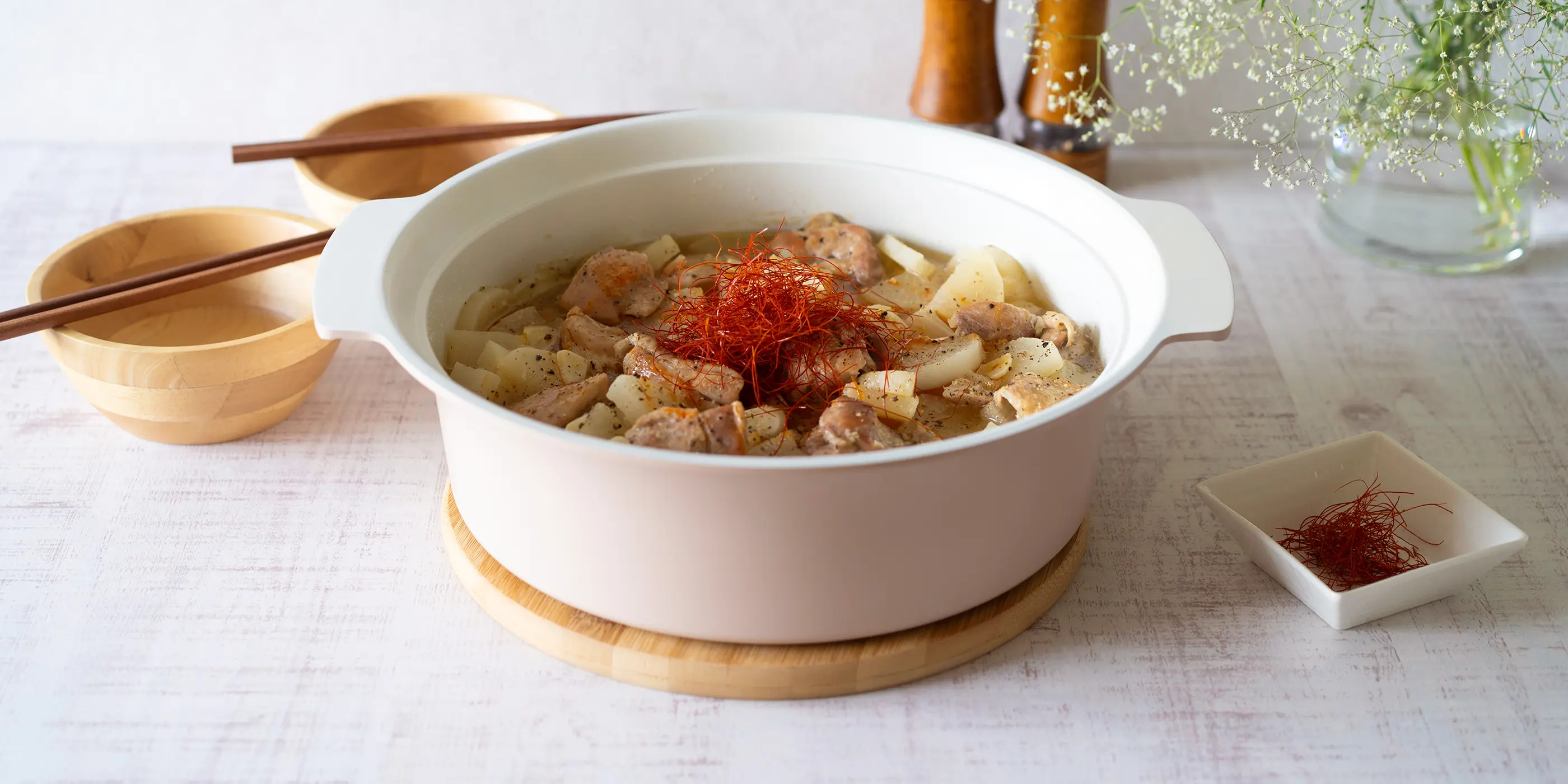 大根1本消費！鶏肉のにんにく旨鍋