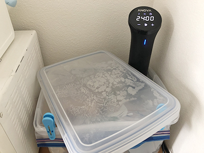 我が家の低温調理器コーナー