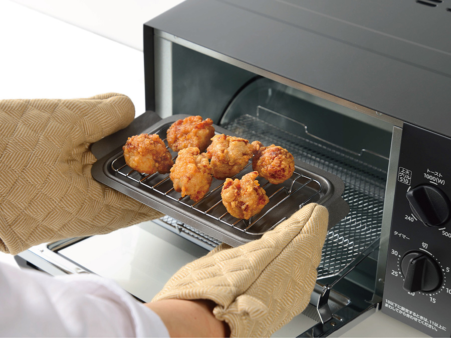 トースターで揚げ物の温め直しもできる