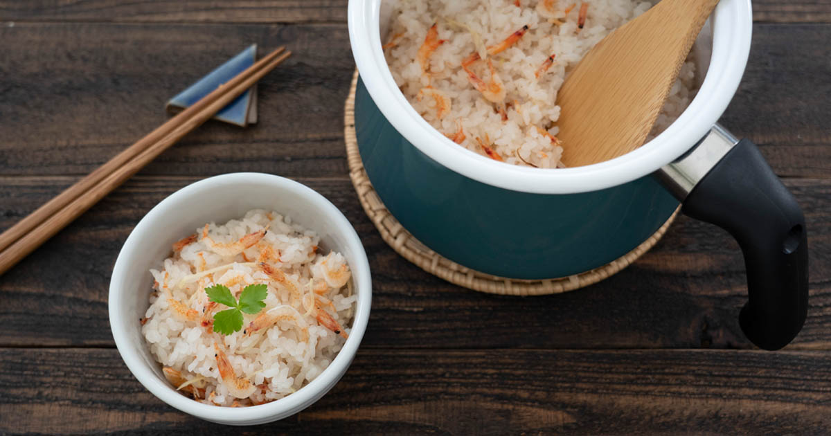 桜エビとしょうがの炊き込みご飯