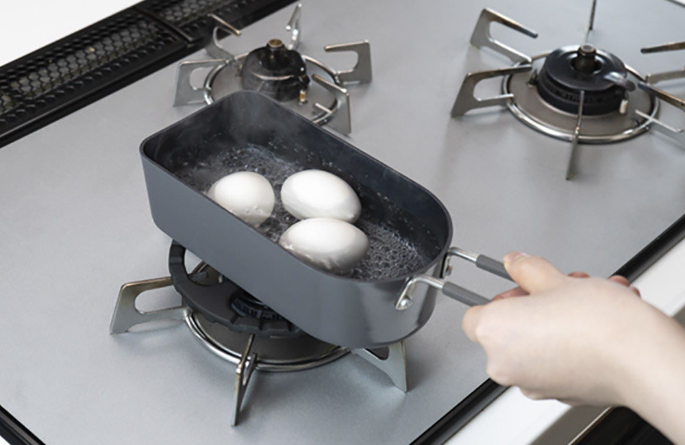 水500mlで茹でられる