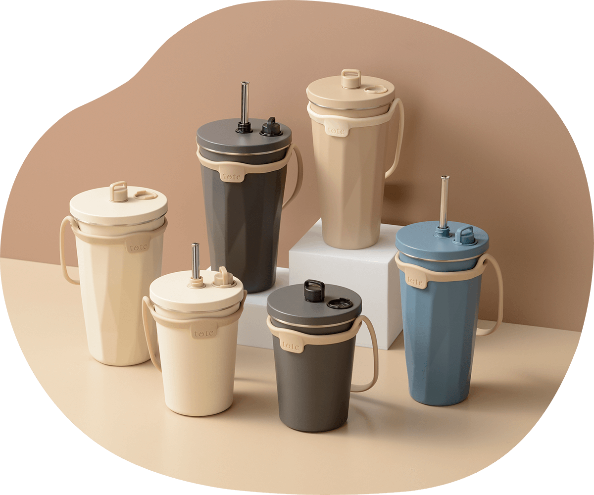 ストロー付2wayタンブラー570ml・470ml tote（トート） | 和平フレイズ