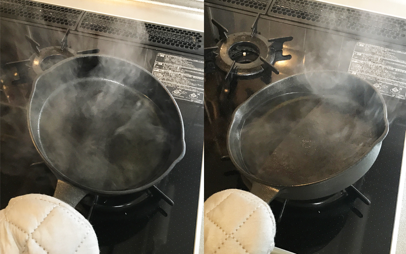 油を全体になじませる