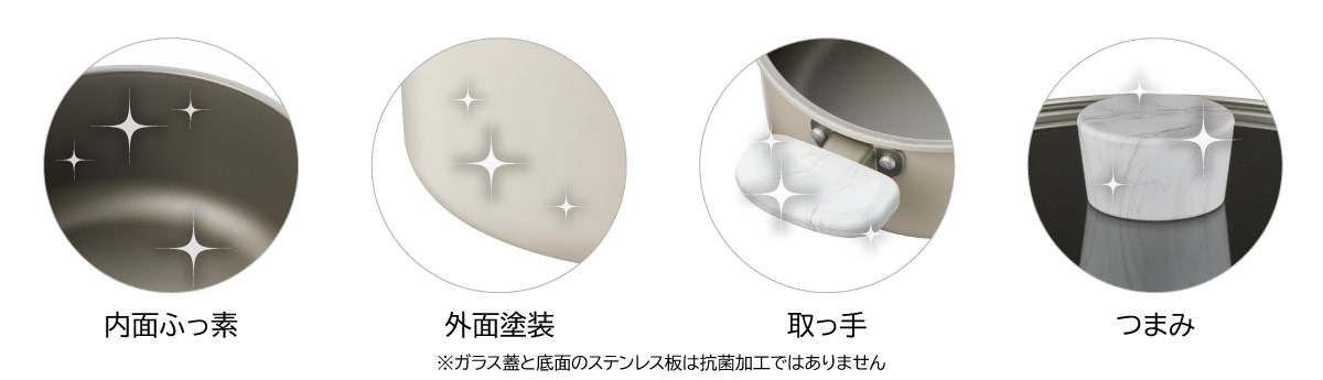 ゼンコウキン 軽量片手鍋・両手鍋